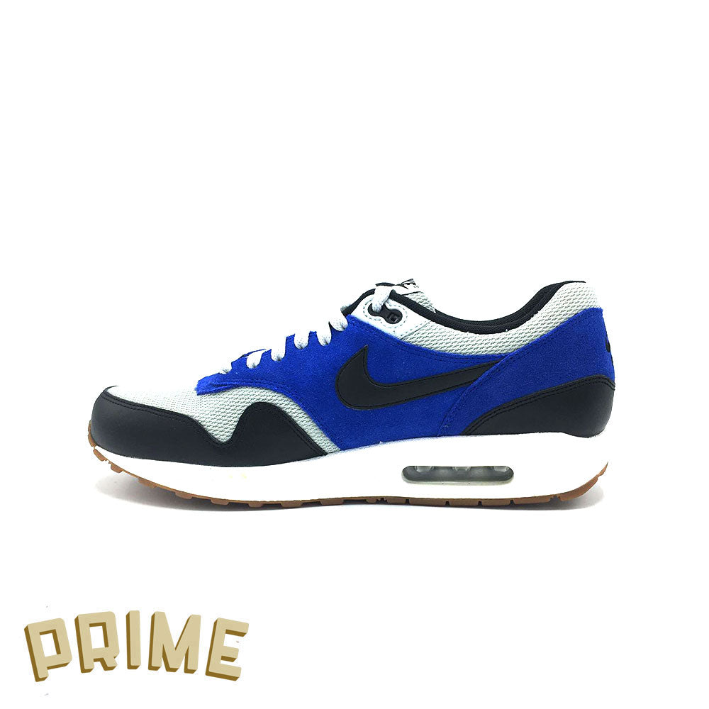 Air Max1 Essential Grey Mist/Zwart-Lyon Blue