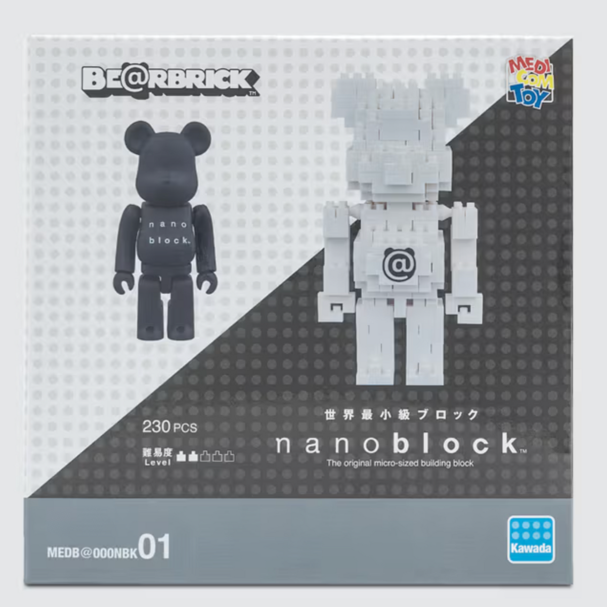 Bearbrick Nanoblock 2 Pack Set B 100%
