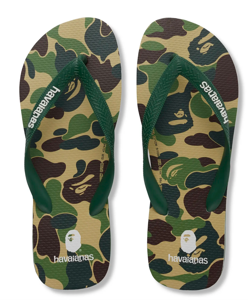 BAPE X HAVAIANAS SLIDES