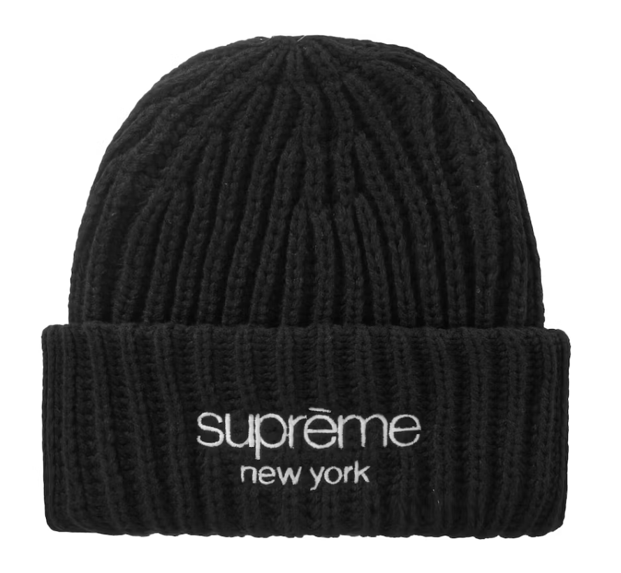 Supreme Classic Logo Chunky Ribbed Beanie